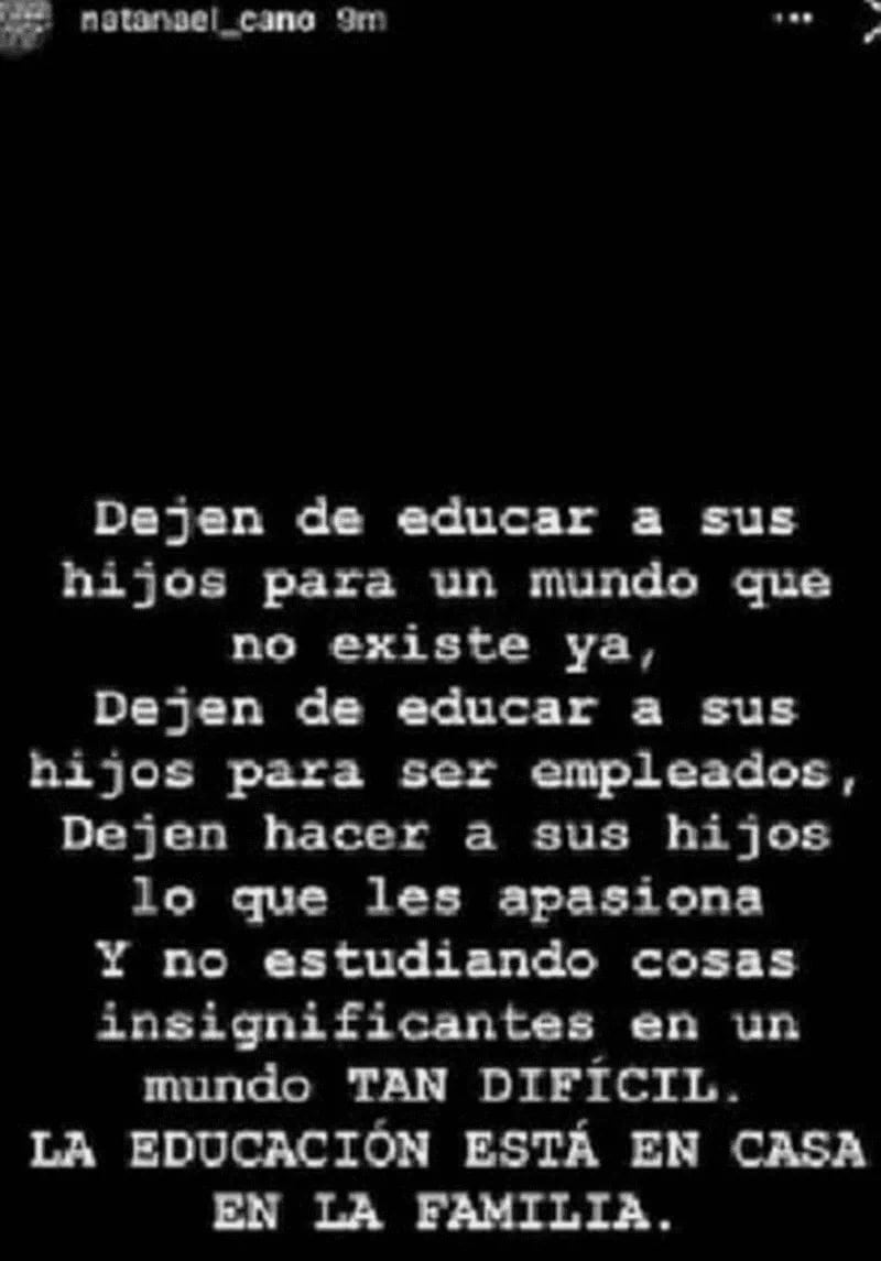 Natanael Cano recomendación sobre la educación a padres de familia