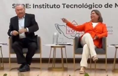 Pedro Garza Treviño y Laura López tienen pleito en debate de Nuevo León