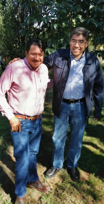 Luis Enrique Monreal Ávila con Saúl Ávila