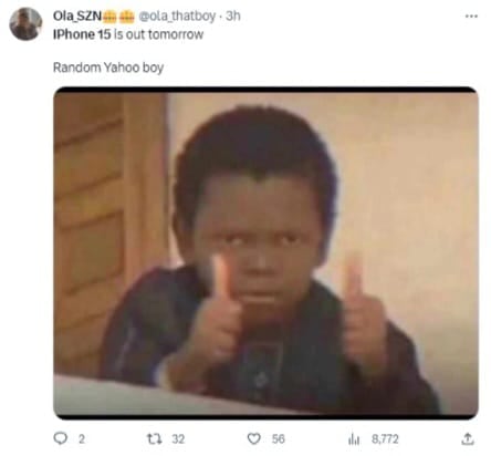 Memes por el lanzamiento del iPhone 15