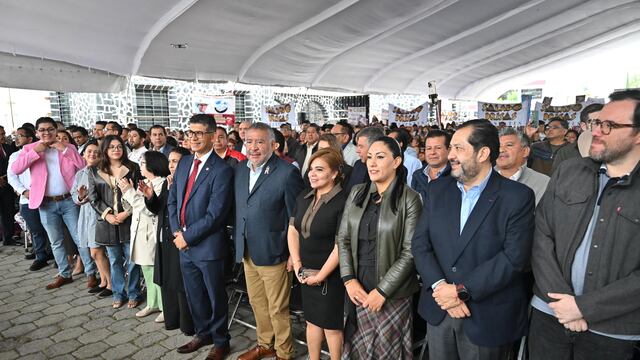 Horacio Duarte reafirma su compromiso con el equipo de Delfina Gómez.