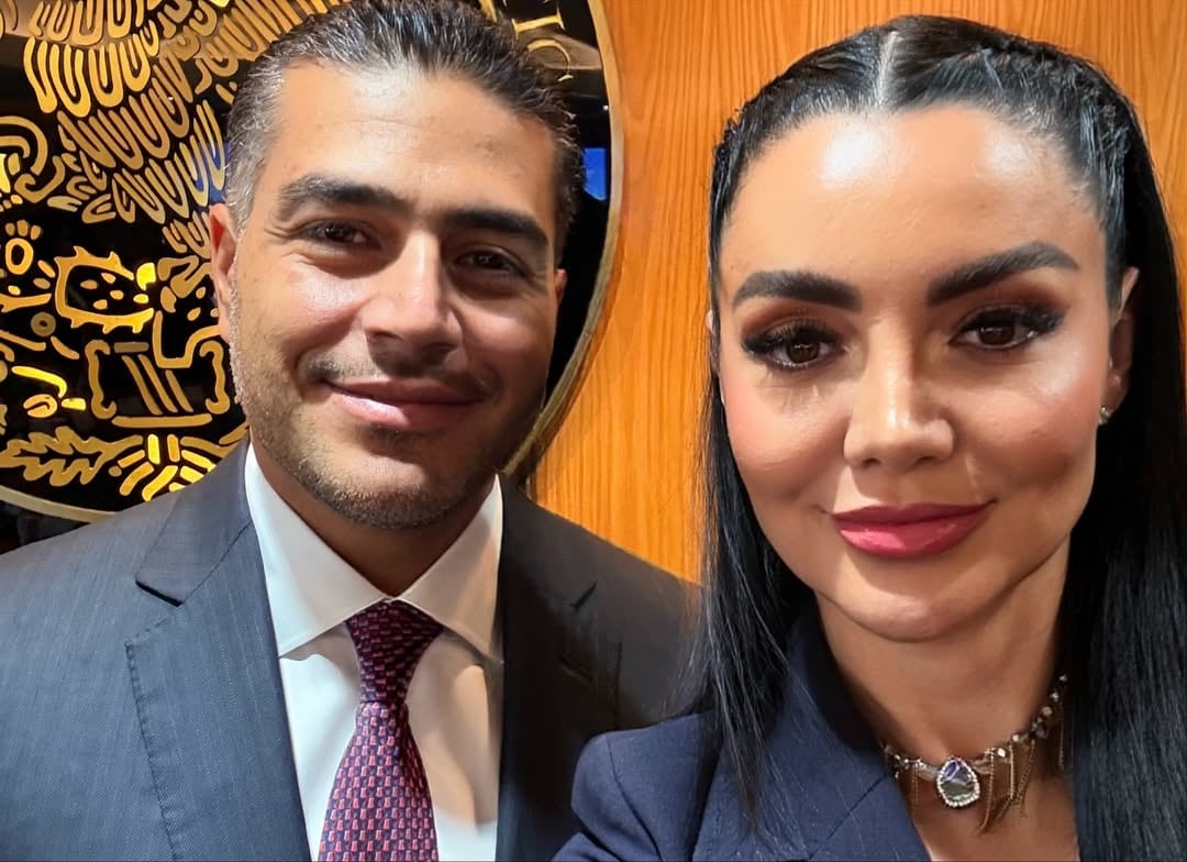 Gabriela Jiménez Godoy consiguió su foto con Omar García Harfuch