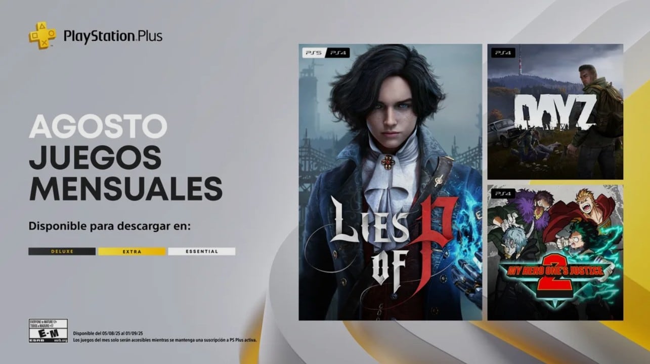 Juegos PS Plus agosto 2025