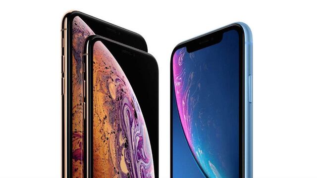 iPhone XS, iPhone XS Max y iPhone XR.