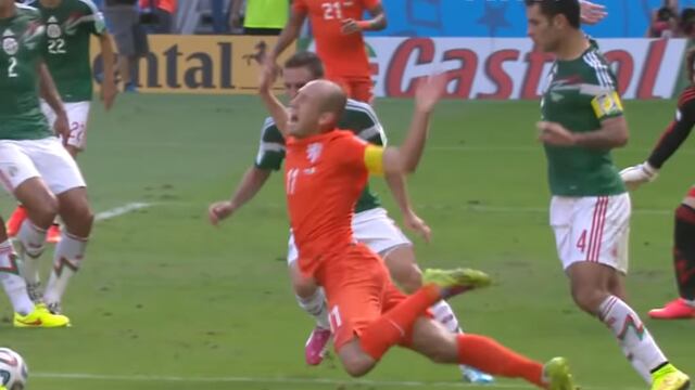 Robben y su lance.