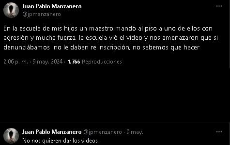 Hijo de Armando Manzanero denuncia que un maestro golpeó a su primogénito.