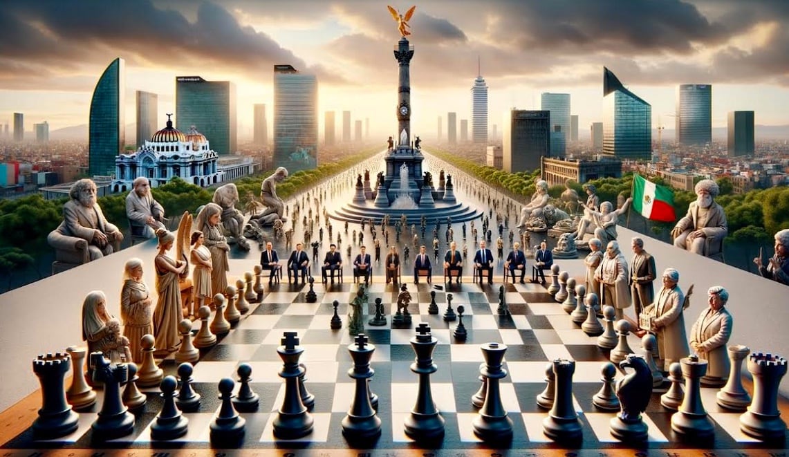 Tablero de la CDMX. Foto creada por IA para Plácido Garza