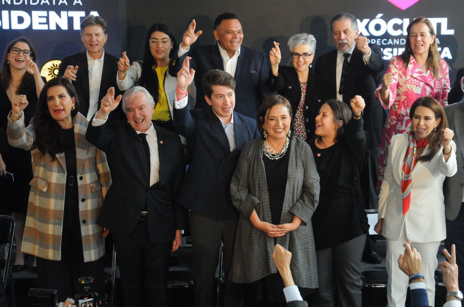 Xóchitl Gálvez, precandidata presidencial del Frente Amplio por México, presentó a su equipo de campaña rumbo a la campaña electoral en 2024