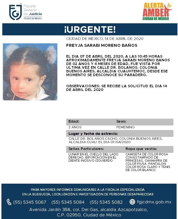 Ficha de búsqueda de Freyja Sarabi.