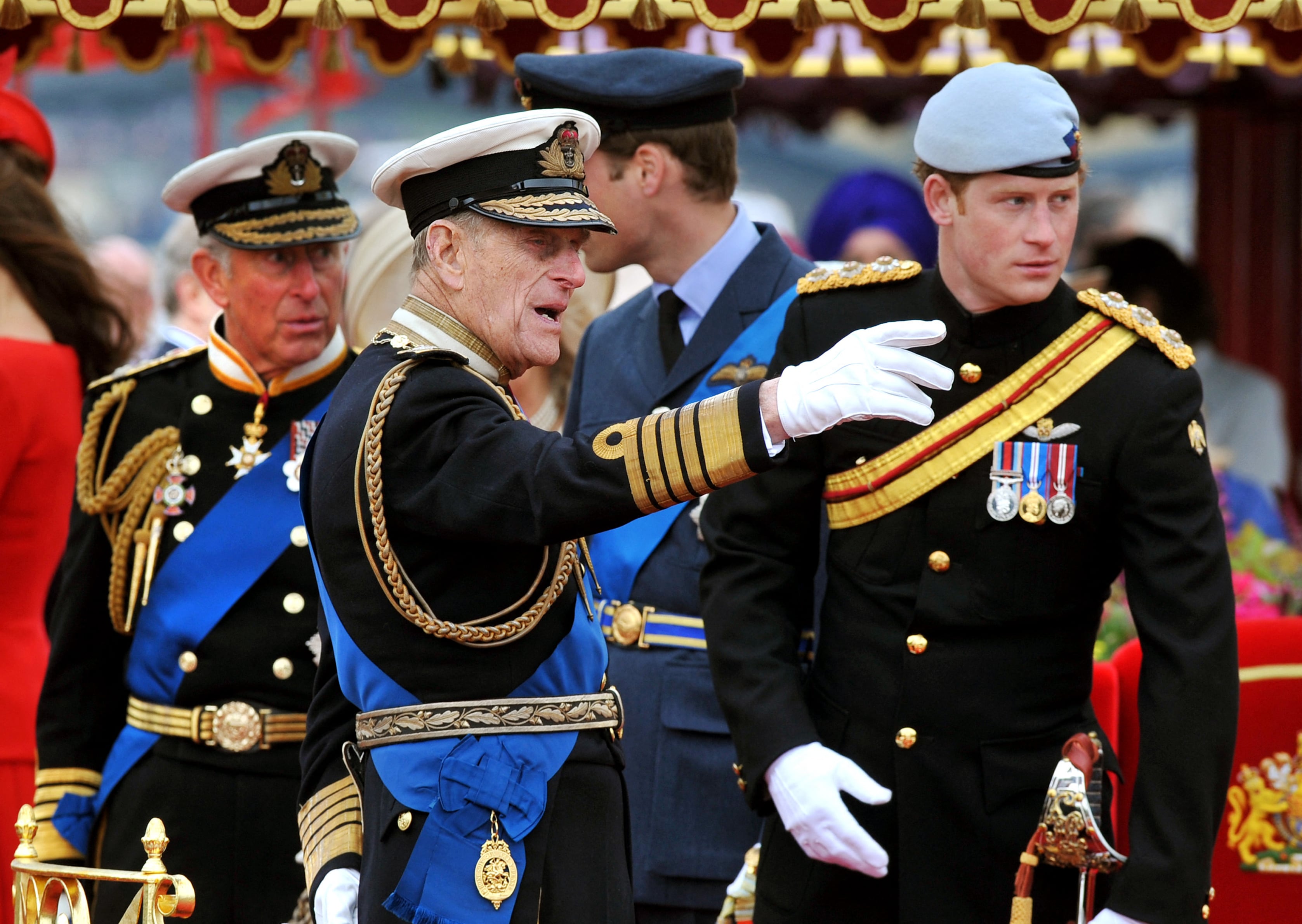 Príncipe Carlos y Felipe de Edimburgo
