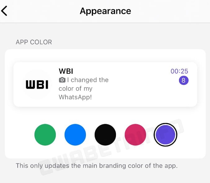 Nuevos colores WhatsApp