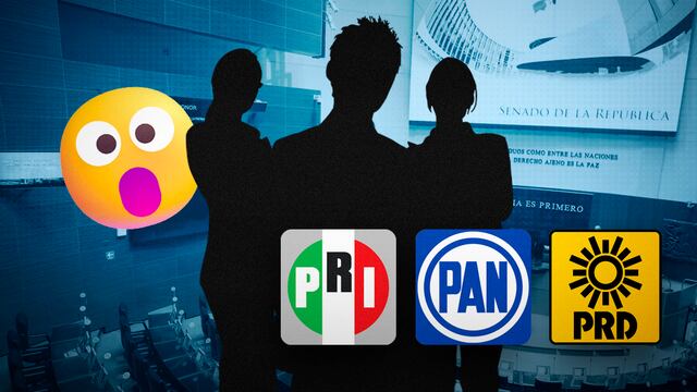 Candidatos de PAN, PRI y PRD en la Cámara de Senadores