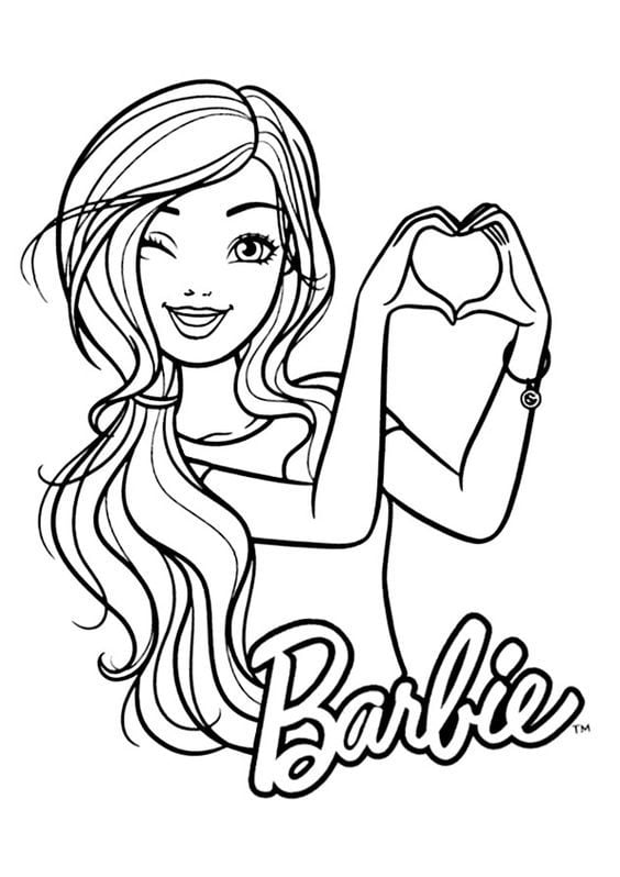 Dibujos de Barbie para imprimir y colorear