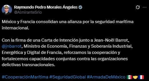 México y Francia reforzarán cooperación contra el crimen organizado