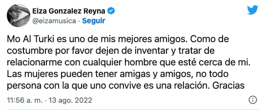 Eiza González desmiente que sea novia de Mohammed Al Turki