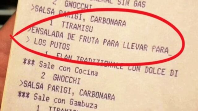 El ticket que les entregaron.