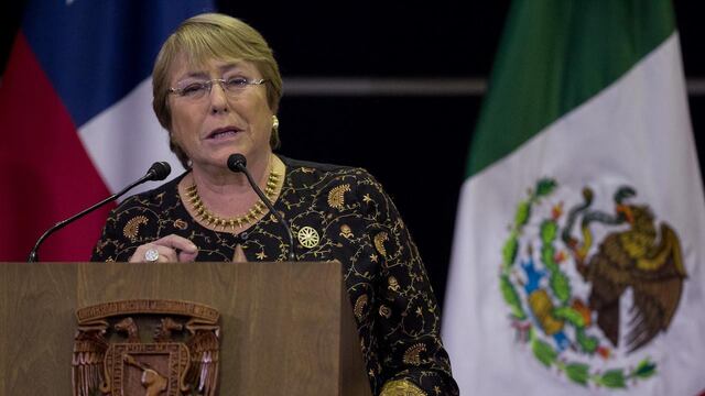 Michelle Bachelet. Visita a México.