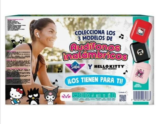 Audífonos de Hello Kitty y Saba