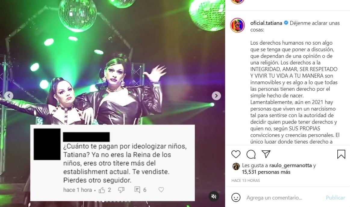 Publicación de Instagram
