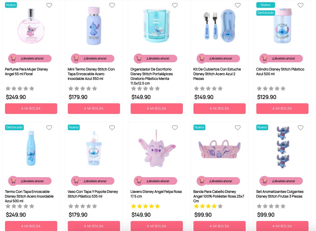 La nueva colección de Stitch en Miniso México