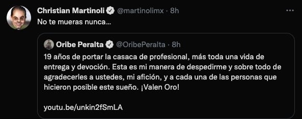 Martinoli sobre Oribe Peralta