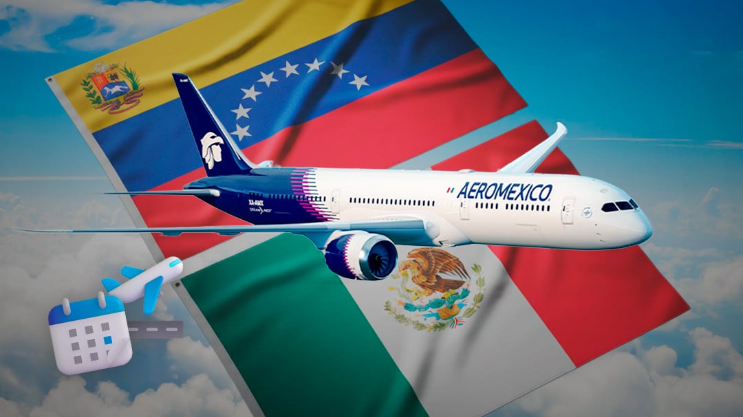 Aeroméxico reanudará vuelos directos entre CDMX y Caracas en 2026