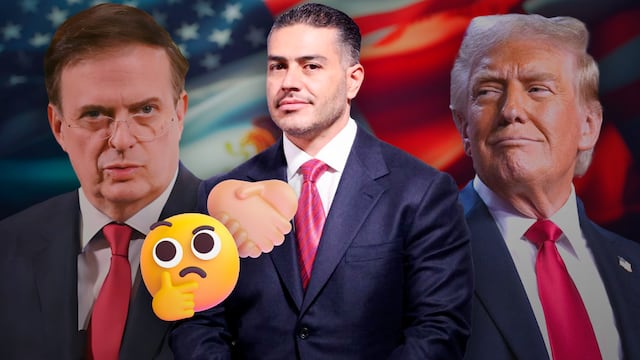 Marcelo Ebrard, Omar García Harfuch y Donald Trump