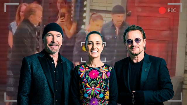 U2 acompaña a Sheinbaum en evento de la Copa Mundial de Niños de la Calle