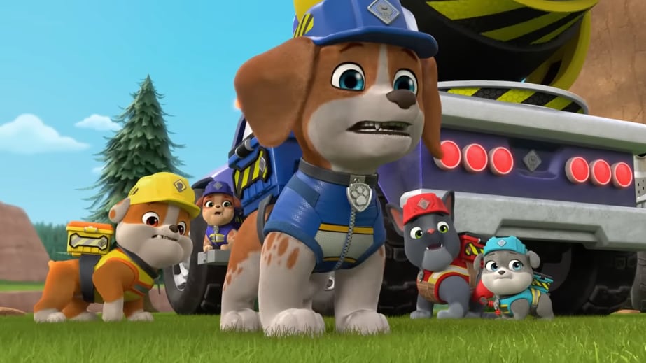 Rubble y Equipo con Paw Patrol por Día Mundial del Cerebro