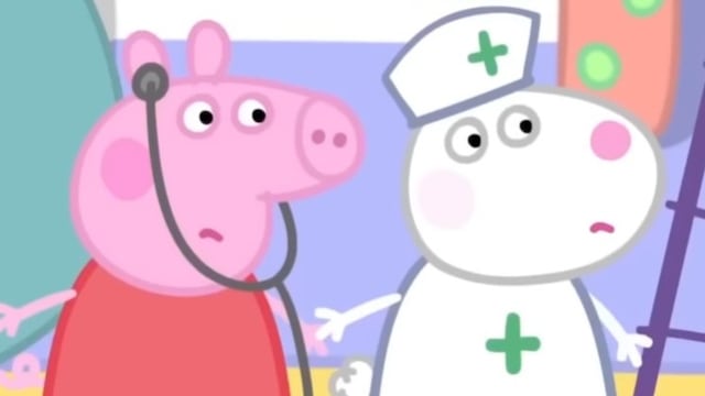 Dibujos de Peppa Pig doctora para colorear en el Día del Médico en México
