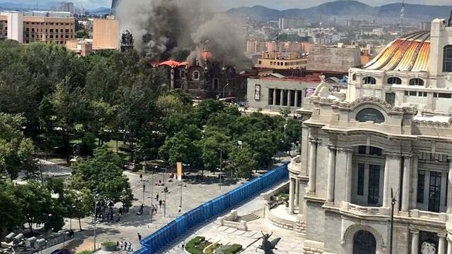 Incendio iglesia Santa Veracruz
