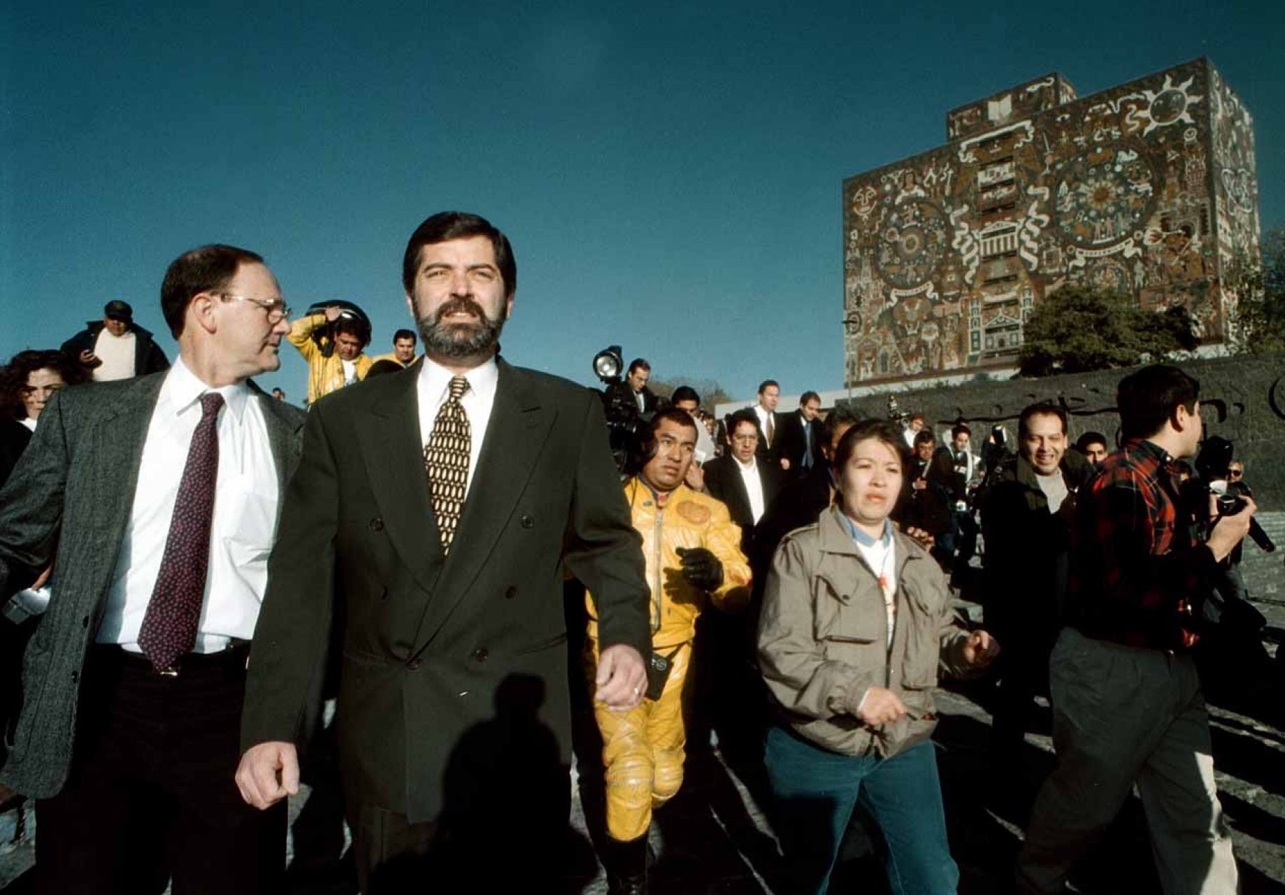 Juan Ramón de la Fuente durante su periodo com rector de la UNAM