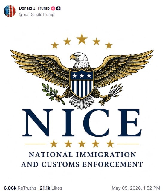 La nueva imagen de NICE que impulsa Donald Trump