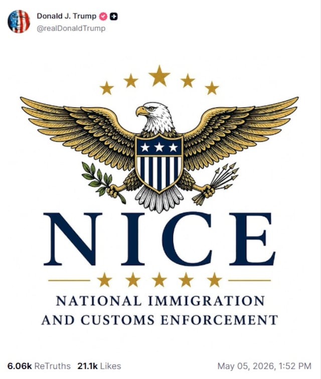 La nueva imagen de NICE que impulsa Donald Trump