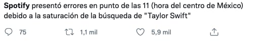Spotify colapsa tras el estreno de (Red Taylor's Version) de Taylor Swift