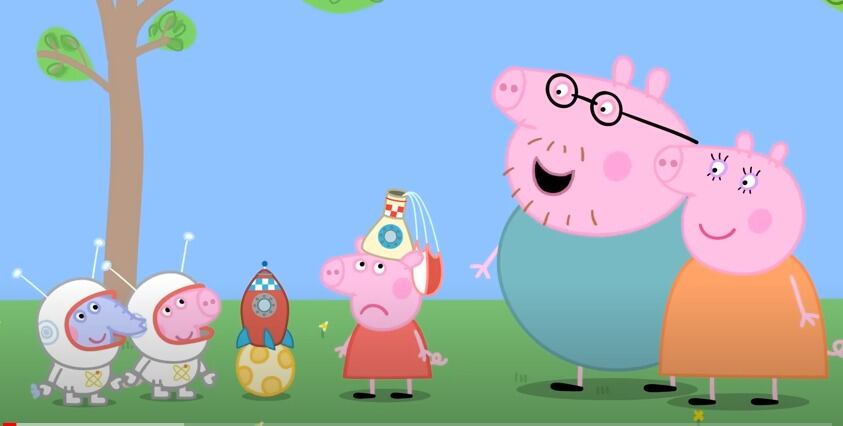 Peppa Pig capítulo De visita en la Luna