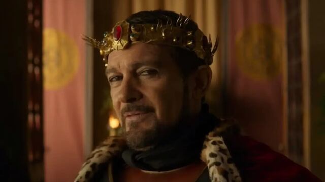 Antonio Banderas como el Rey Herodes en Camino a Belén