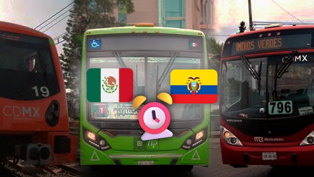 Horarios del Metro, Tren Ligero y Metrobús para el México vs Ecuador del Mundial 2026
