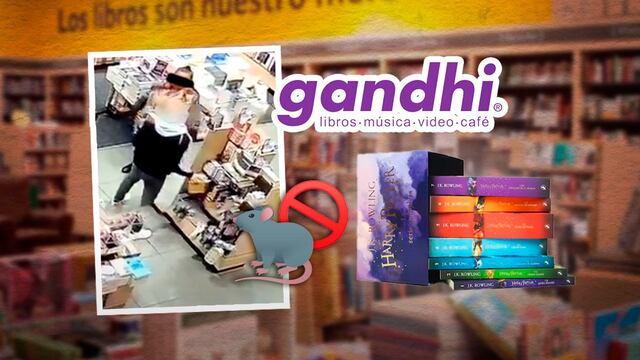 Fan roba libros de Harry Potter en Librerías Gandhi