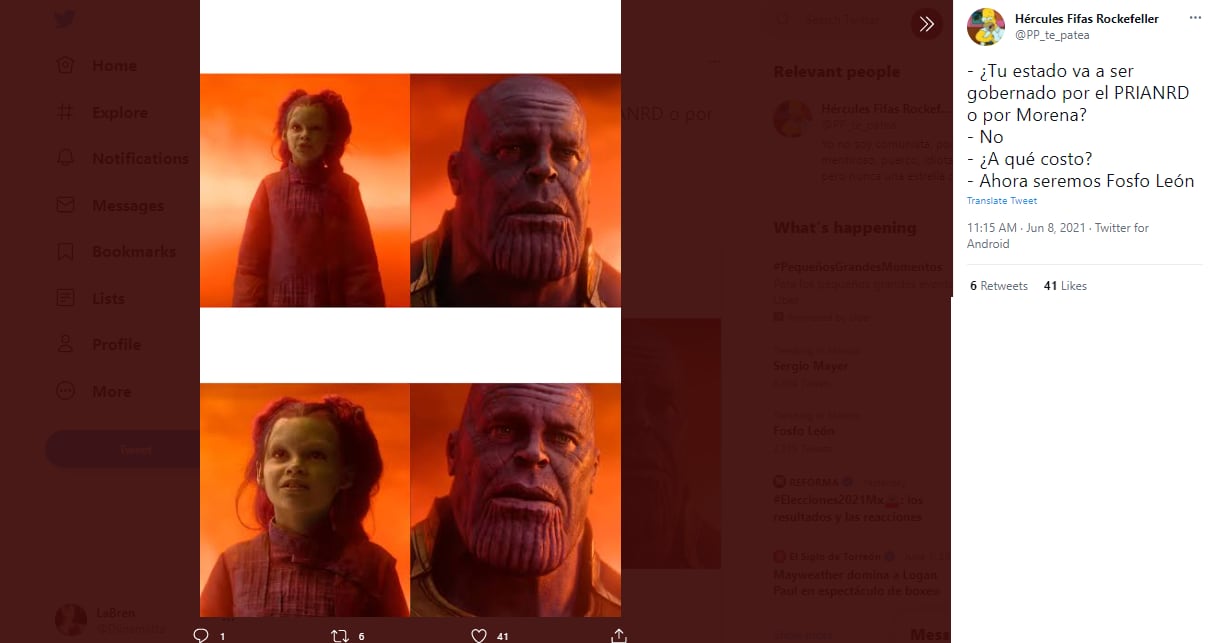 Meme de "Fosfo León".