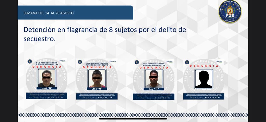 Fiscalía de Guerrero desmanteló célula de Los Rusos, banda dedicada al secuestro en Acapulco