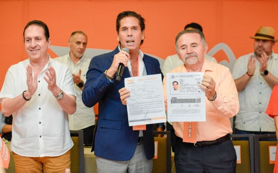 Roberto Palazuelos se afilia al partido Movimiento Ciudadano. / Tomada de X (antes Twitter)