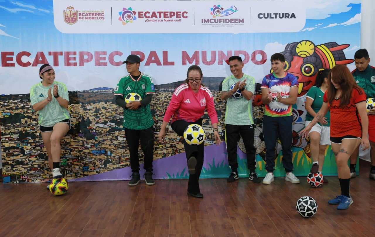 Azucena Cisneros impulsa actividades culturales y deportivas en Ecatepec.
