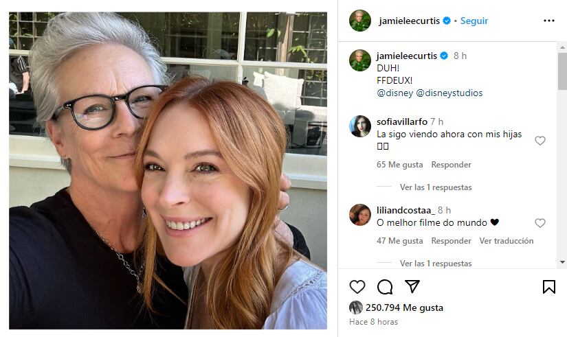 Jamie Lee Curtis y Lindsay Lohan confirman Un Viernes de Locos 2