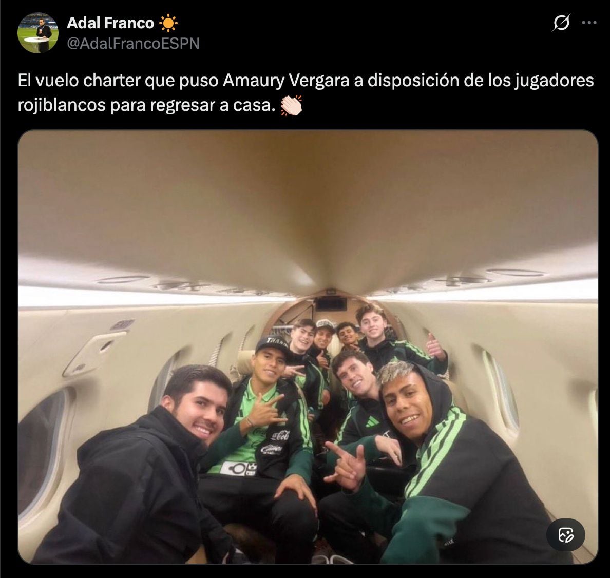 Amaury Vergara costeó avión privado para que jugadores de Chivas regresaran a Guadalajara.