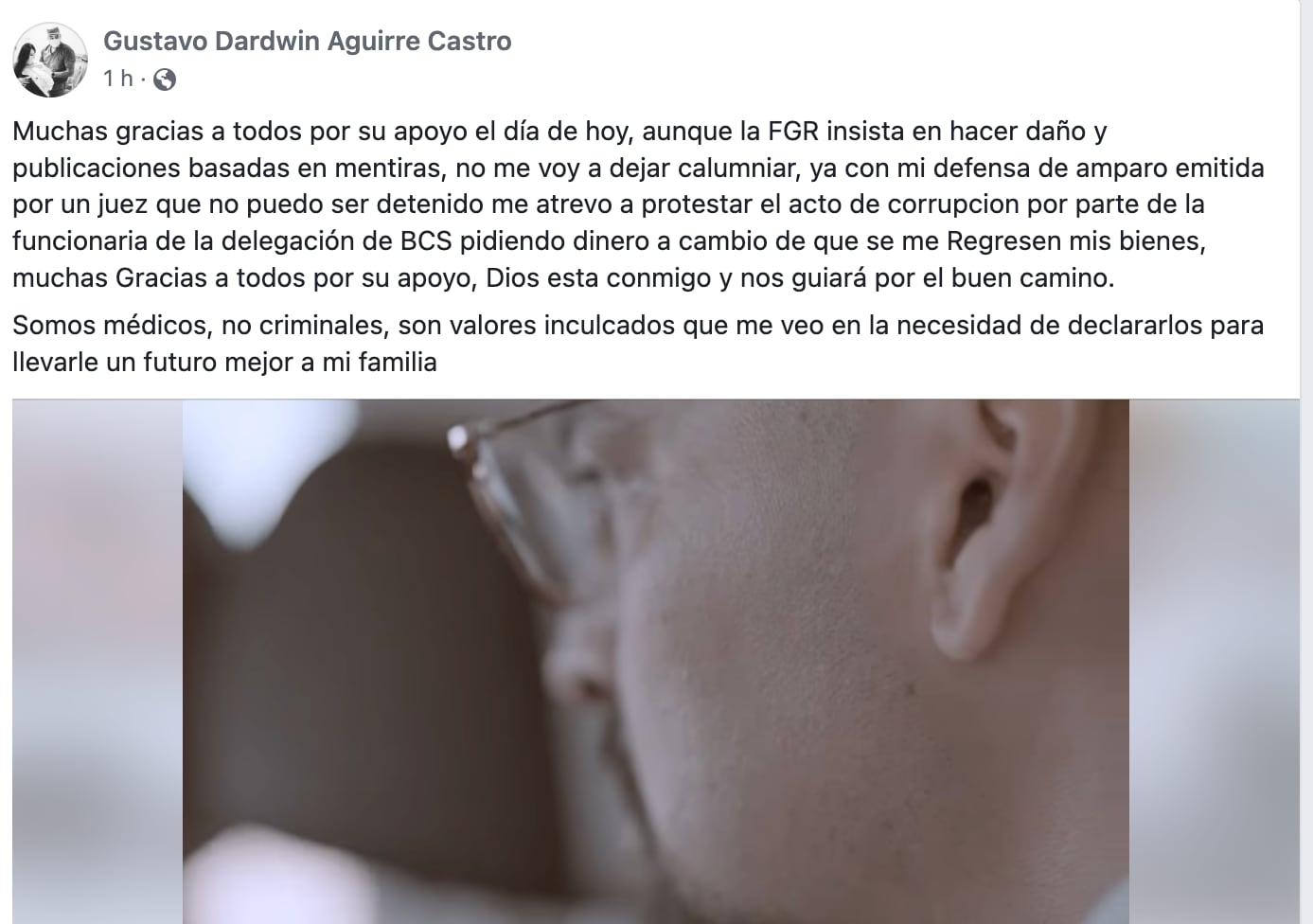 FGR procederá en contra de Gustavo Darwin Aguirre Castro