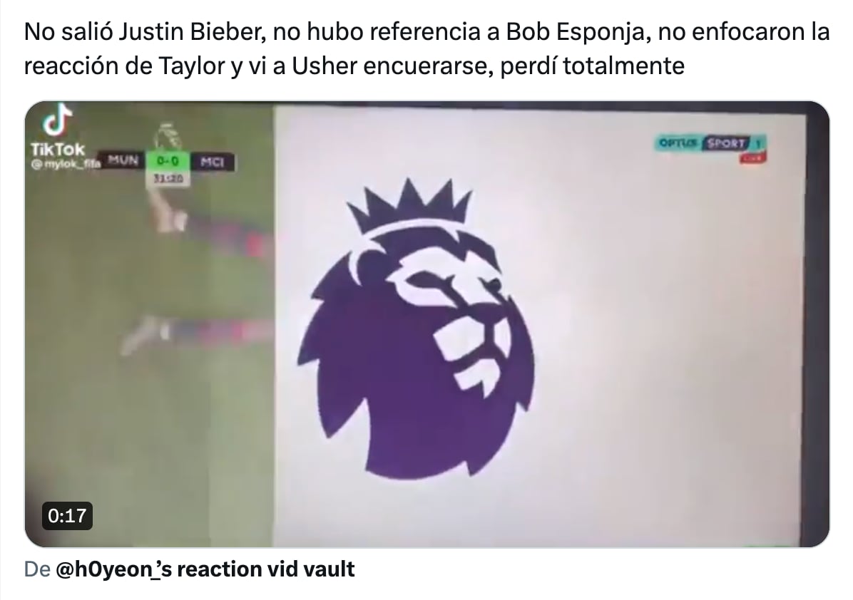 Meme de Usher en el show de medio tiempo del Super Bowl 2024