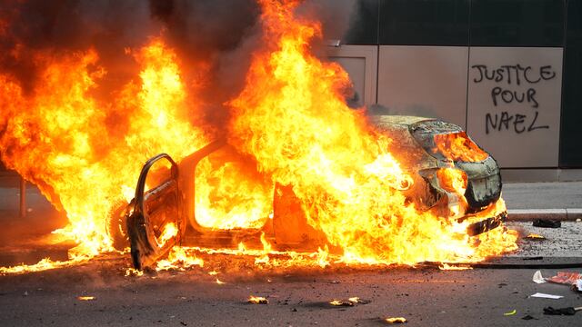 Disturbios en Nanterre, Francia