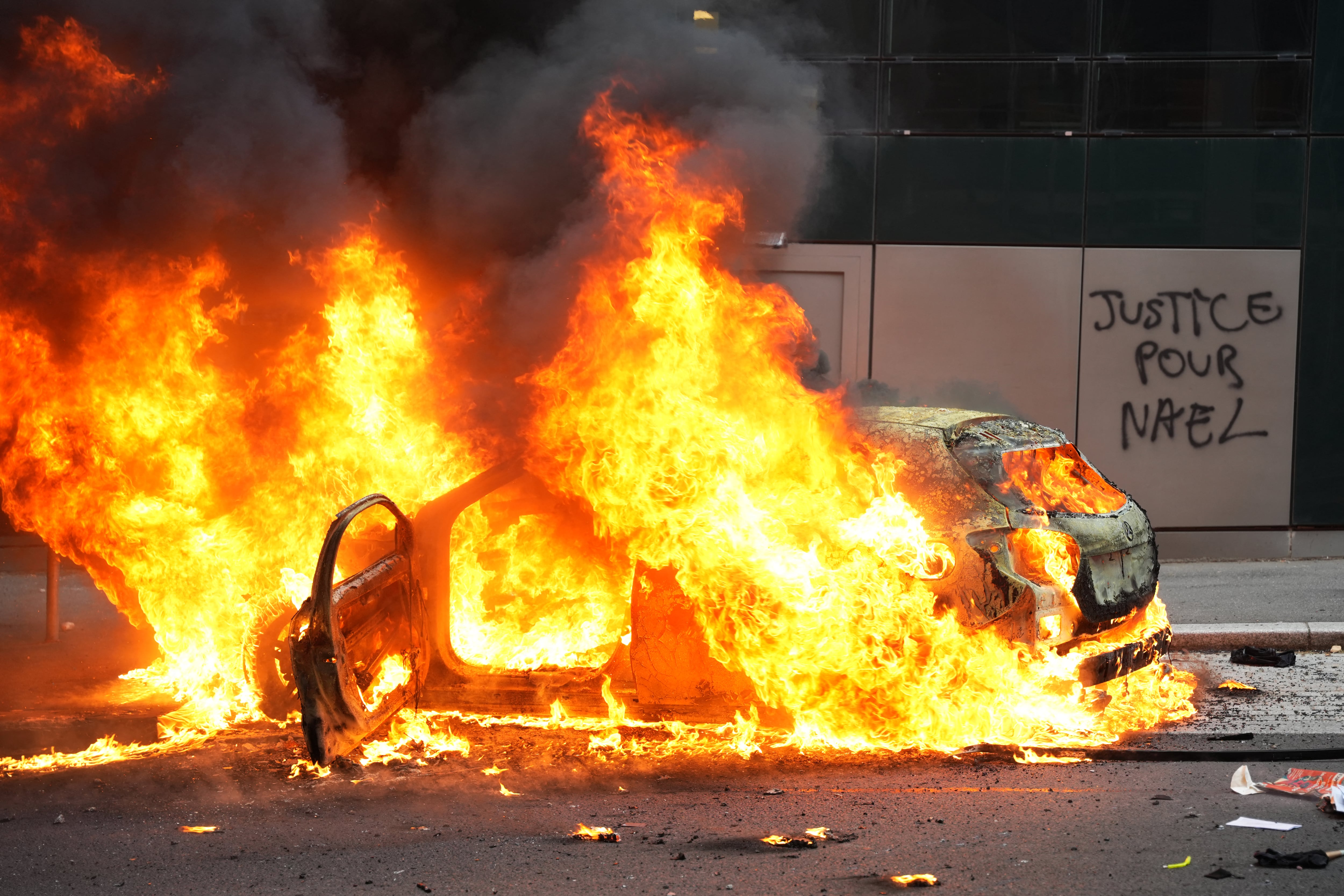 Disturbios en Nanterre, Francia