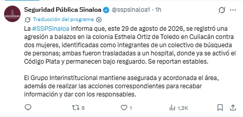 Atacan a balazos a integrantes del colectivo Voces Unidas por la Vida